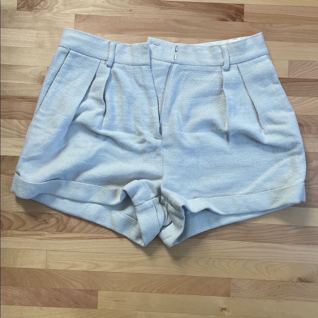 Staud Luisa Shorts In Oat Milk Size 8
